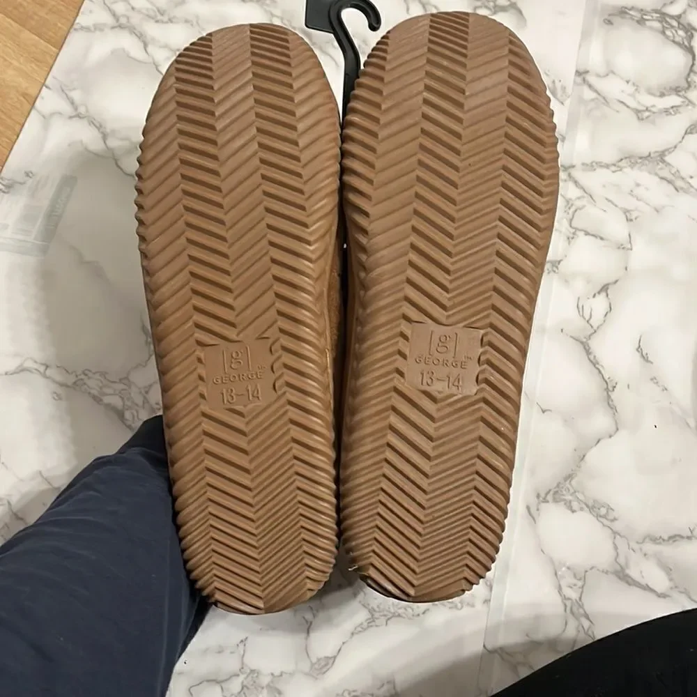 Mens George genuine suede Slip on Loafers size 13/14